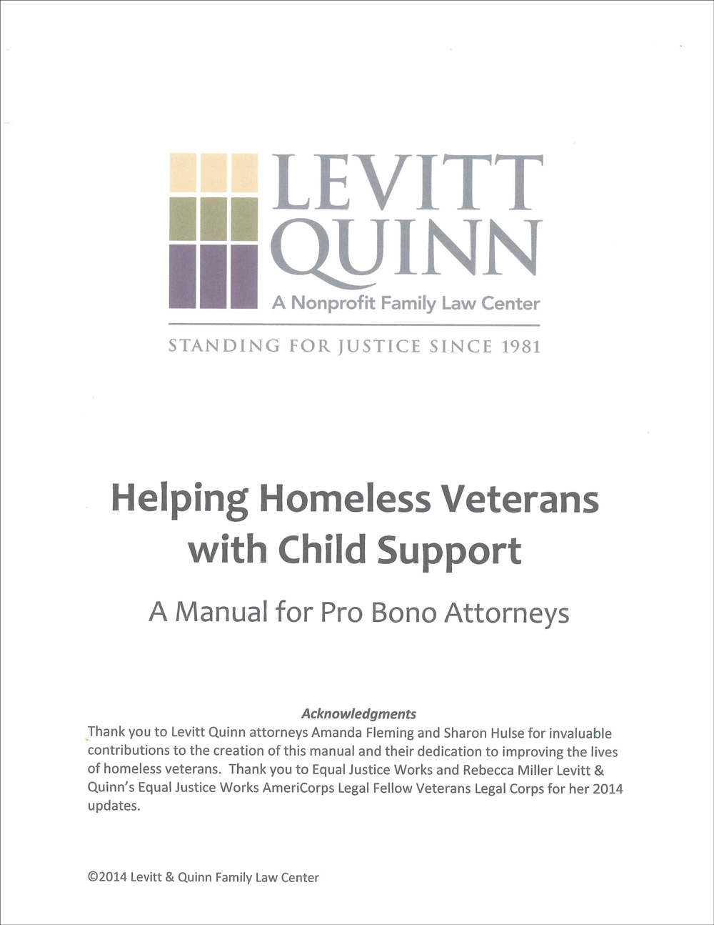 Helping Homeless Veterans with Child Support – LevittQuinn