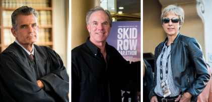 Hon. Craig Mitchell, Mark Hayes, and Gabriele Hayes for the documentary, Skid Row Marathon
