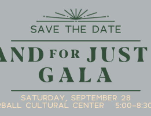 2024 Stand for Justice Gala Save the Date